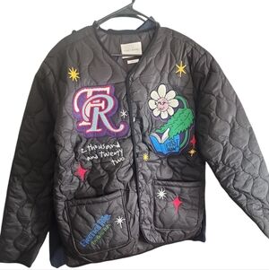 Men’s First Row Jacket, Puffer, Black, Size Large